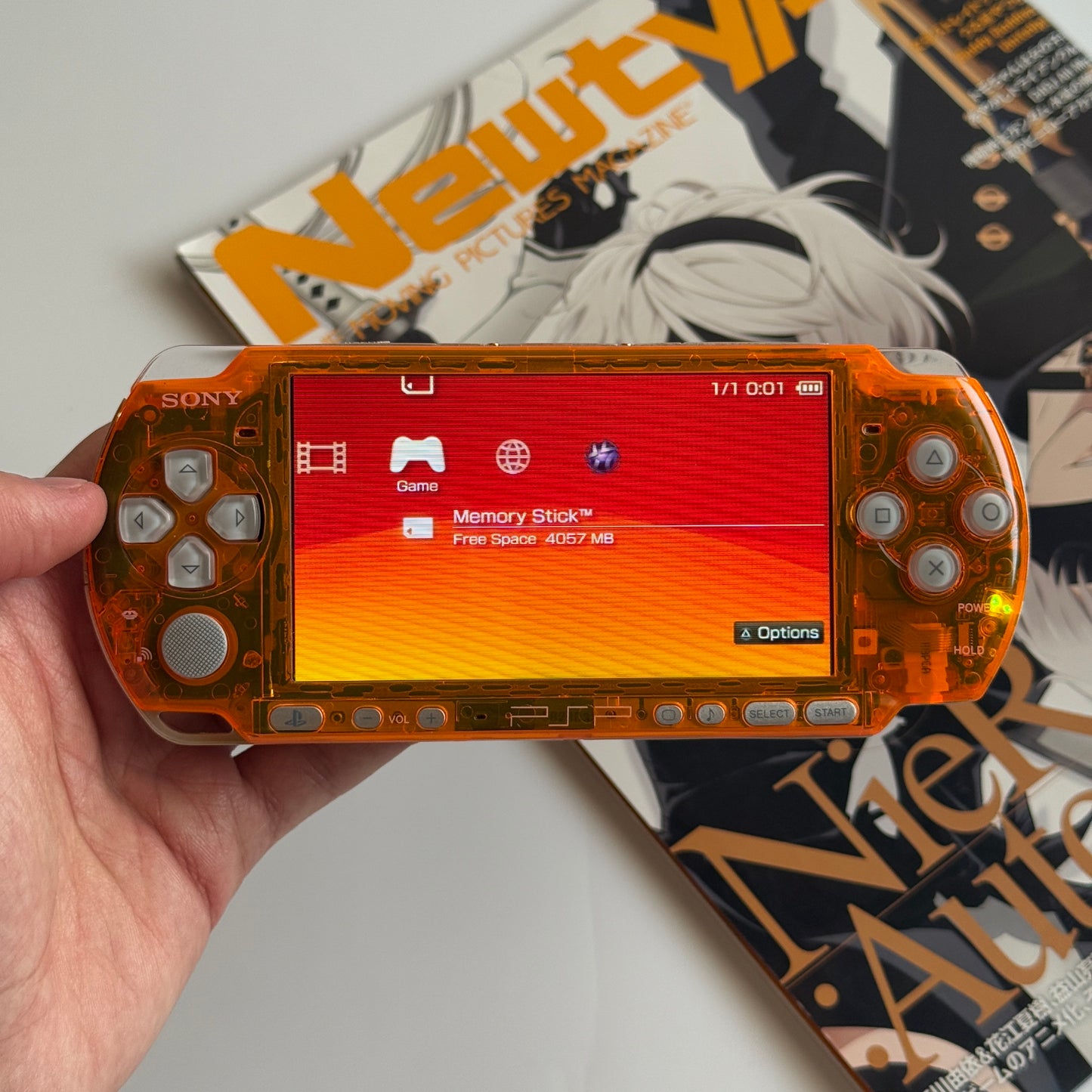 Clear orange PSP3000