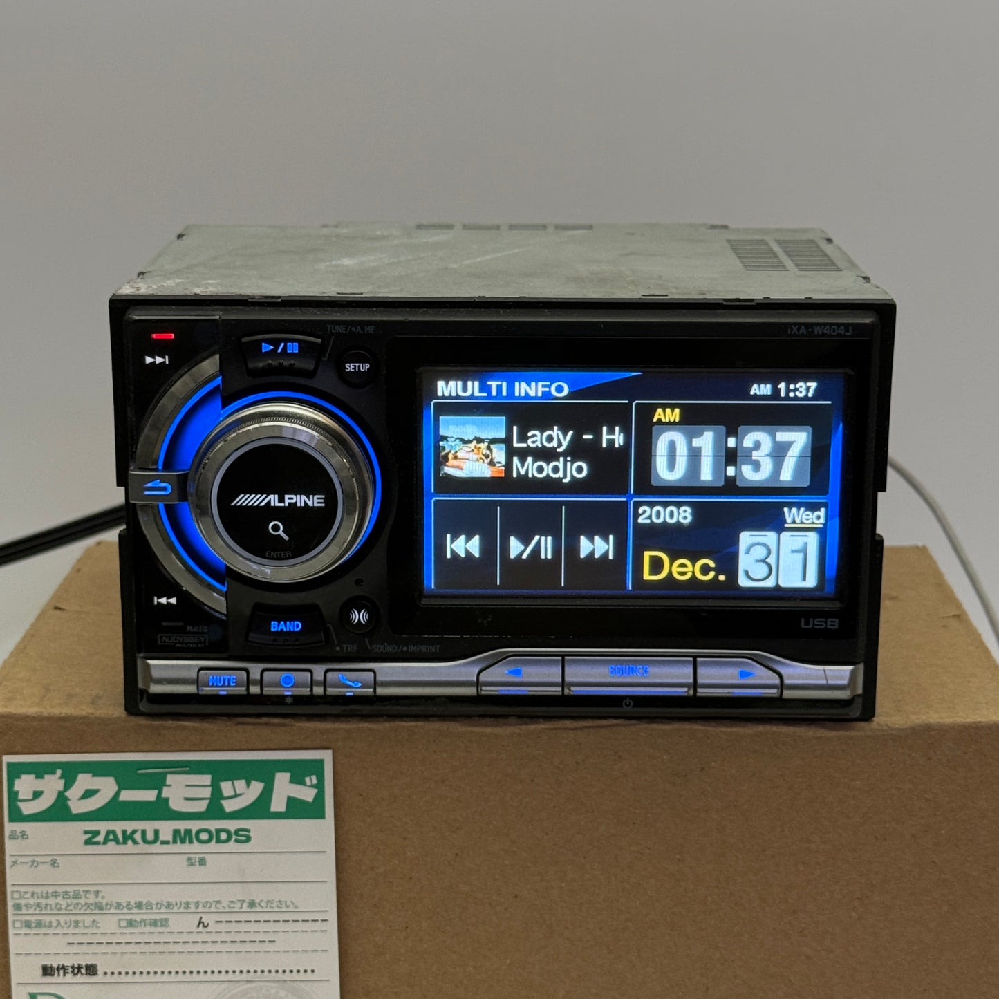 Alpine iXA-W404J double din car radio