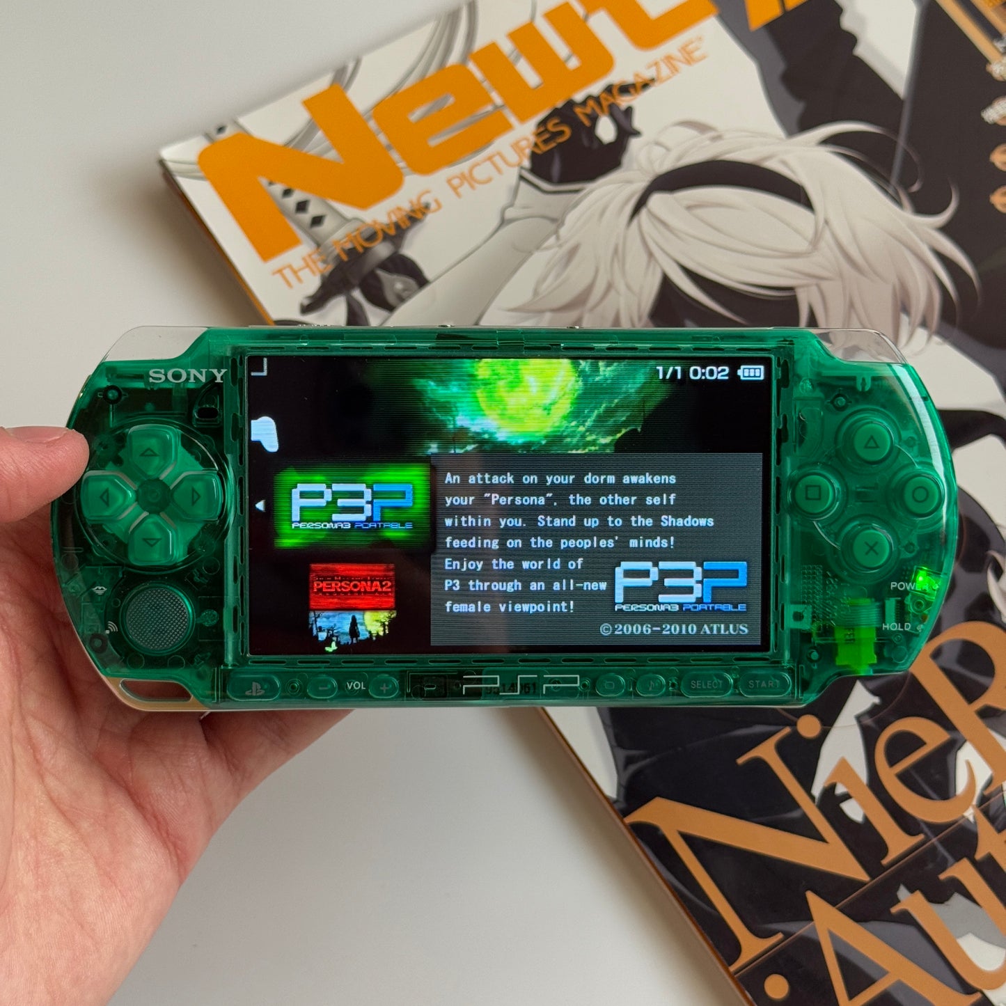 Clear green PSP3000