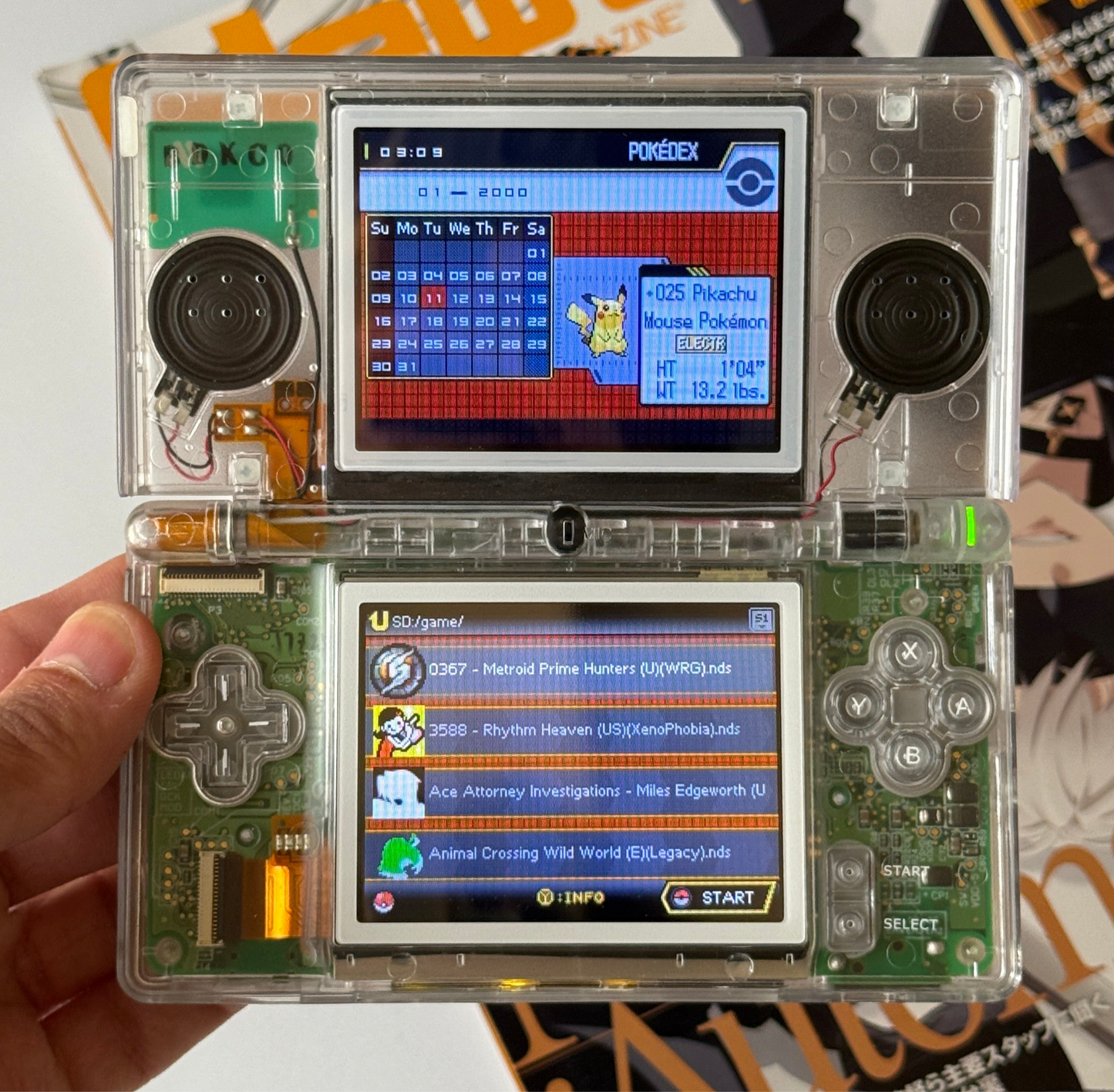 Clear Nintendo DS Lite