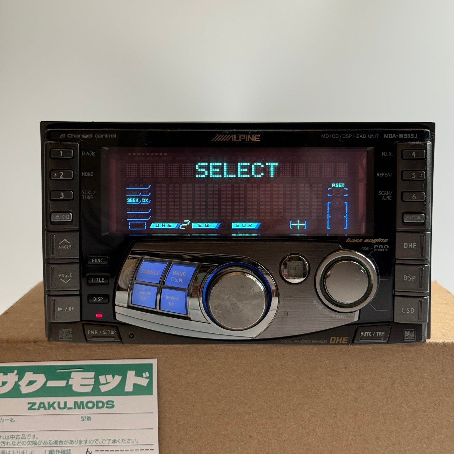 Alpine MDA-W933J car radio