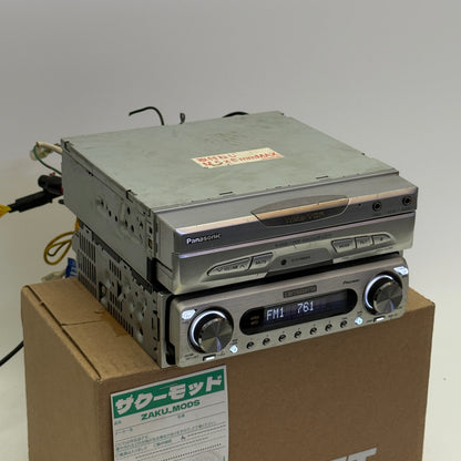 Panasonic + Carrozzeria DEH-P7 pop out screen car radio