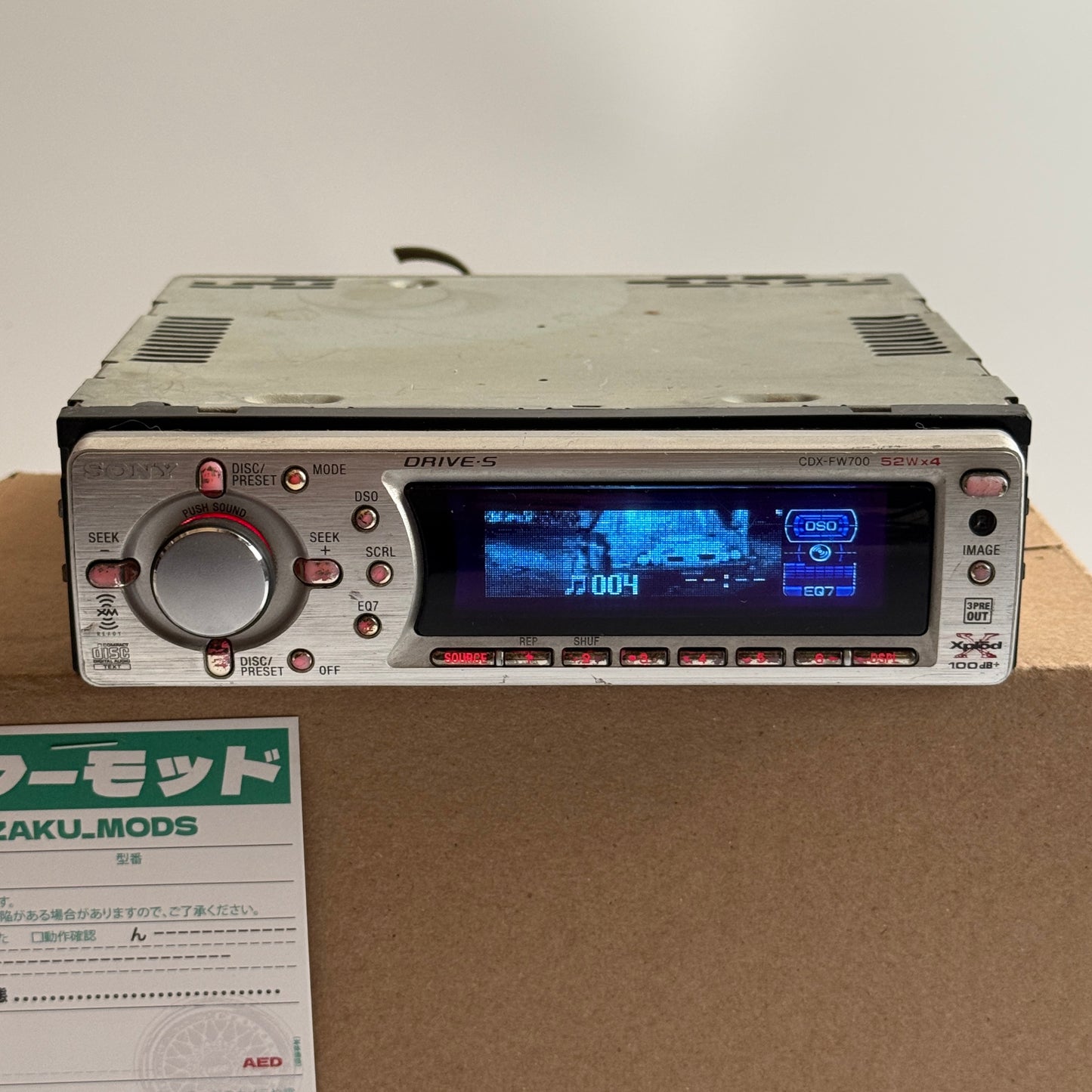 Sony Xplode CDX-FW700 car radio
