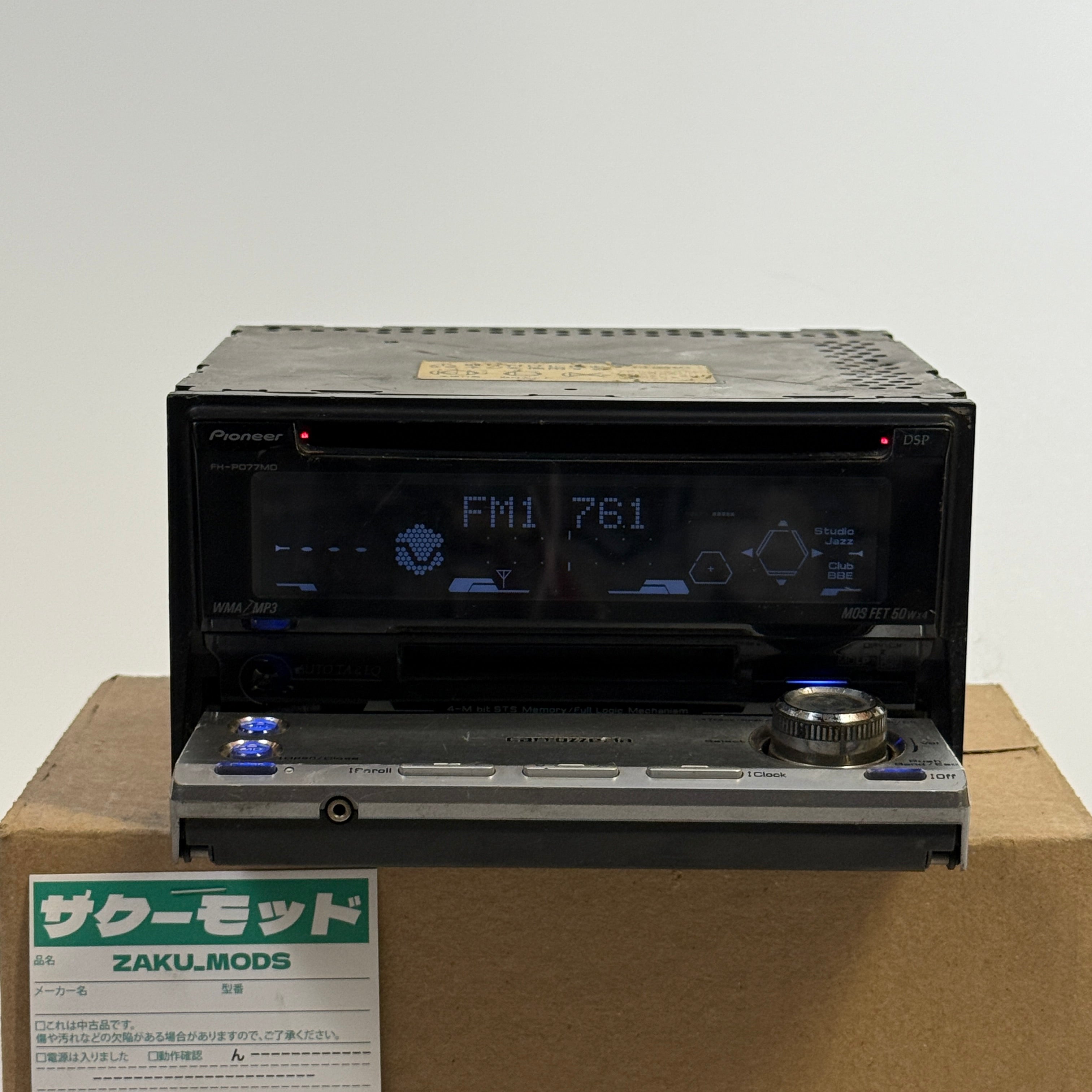 Pioneer Carrozzeria FH-P077MD car radio – Zaku Mods