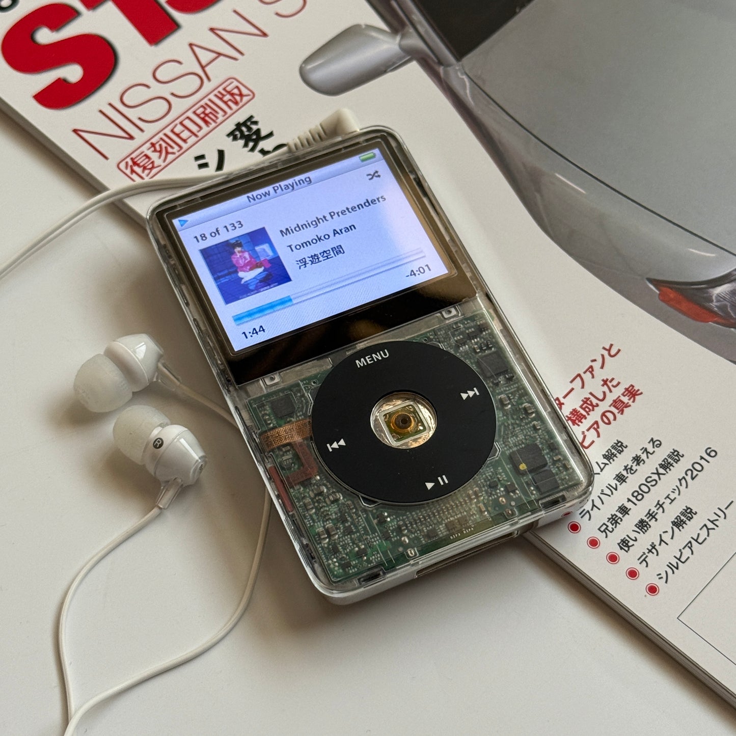 Custom IPod Video 5.5th gen (Clear+Black)