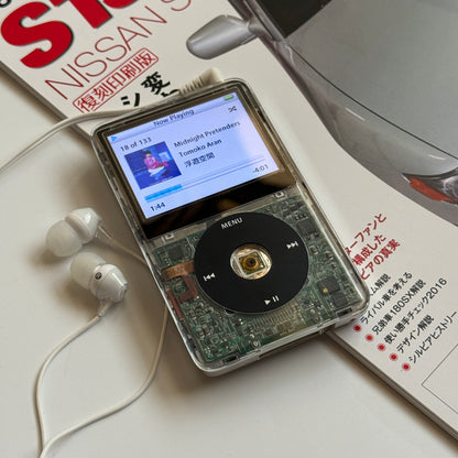 Custom IPod Video 5.5th gen (Clear+Black)