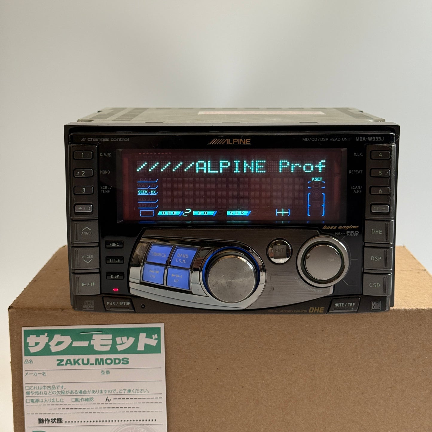 Alpine MDA-W933J car radio