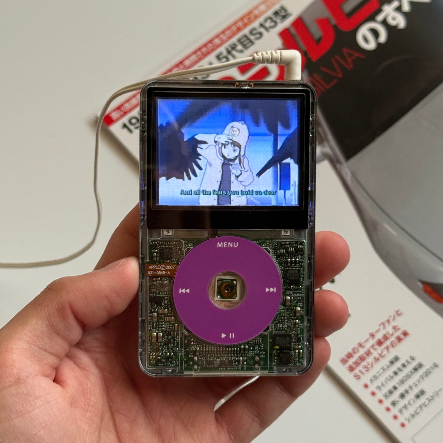 Custom IPod Video 5.5th gen (Clear+Purple)