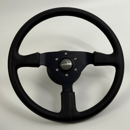 Momo steering wheel (black/black)