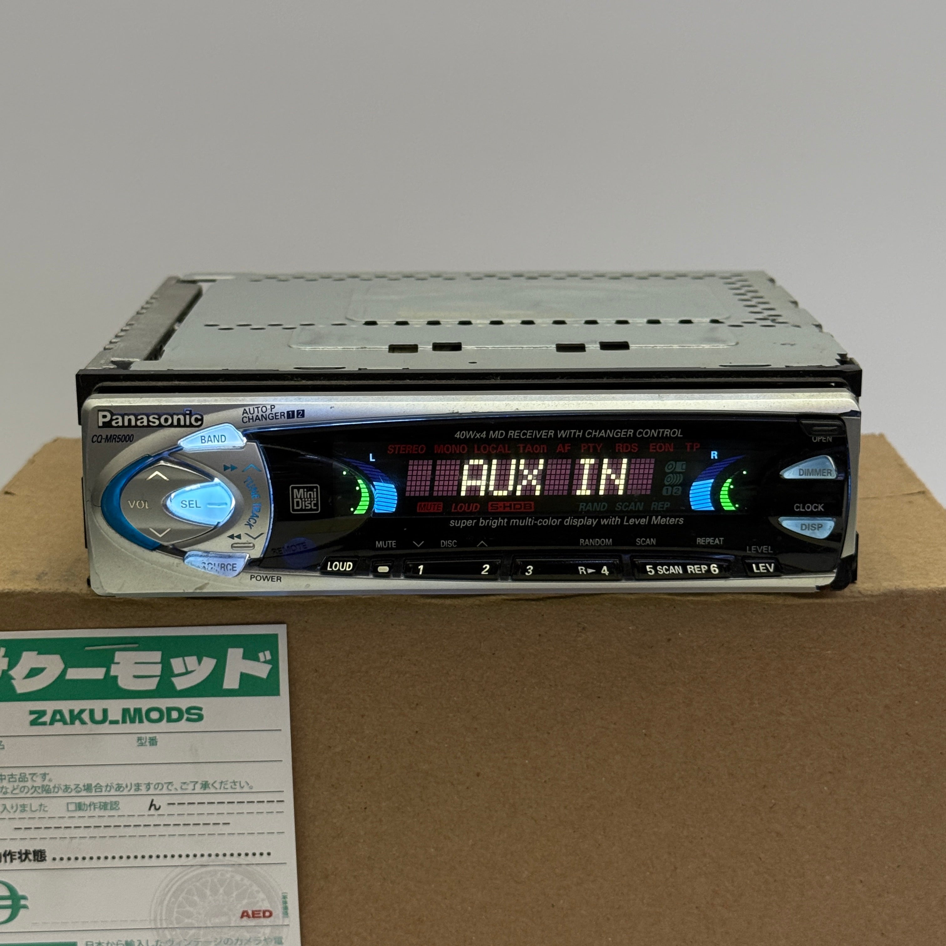 Panasonic CQ-MP5000 single din car radio – Zaku Mods