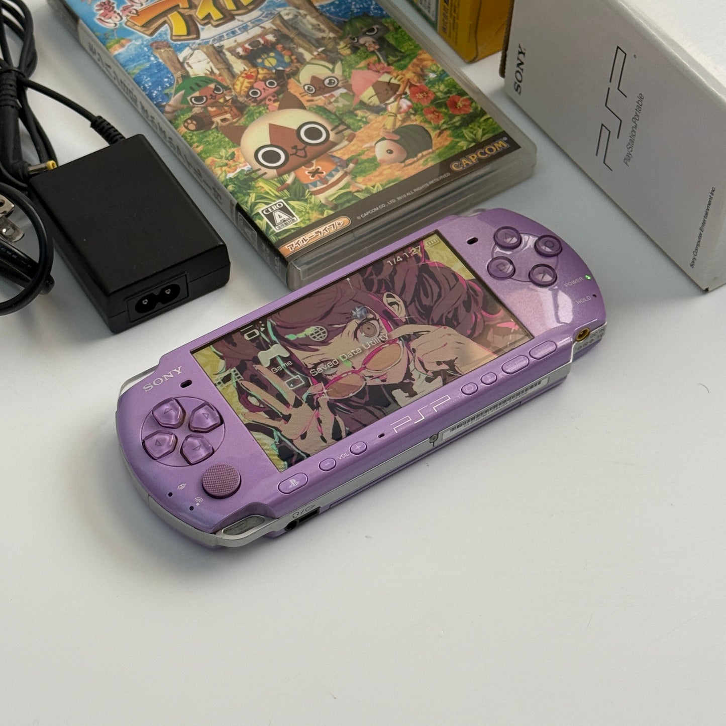 PSP3000 Monster Hunter edition (purple)