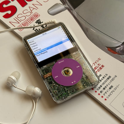 Custom IPod Video 5.5th gen (Clear+Purple)