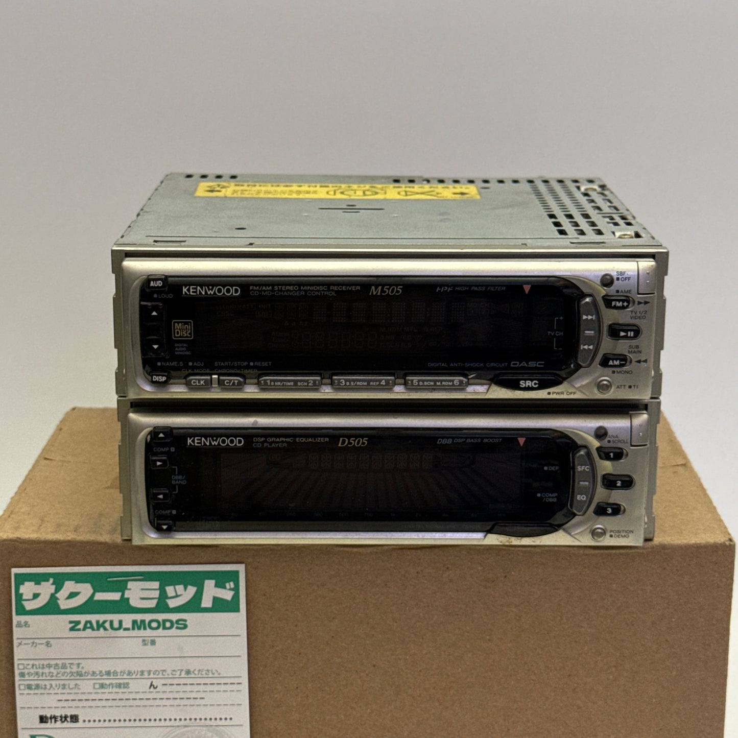 Kenwood M505+ D505 car radio