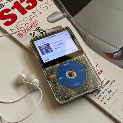Custom IPod Video 5.5th gen (Clear+blue)