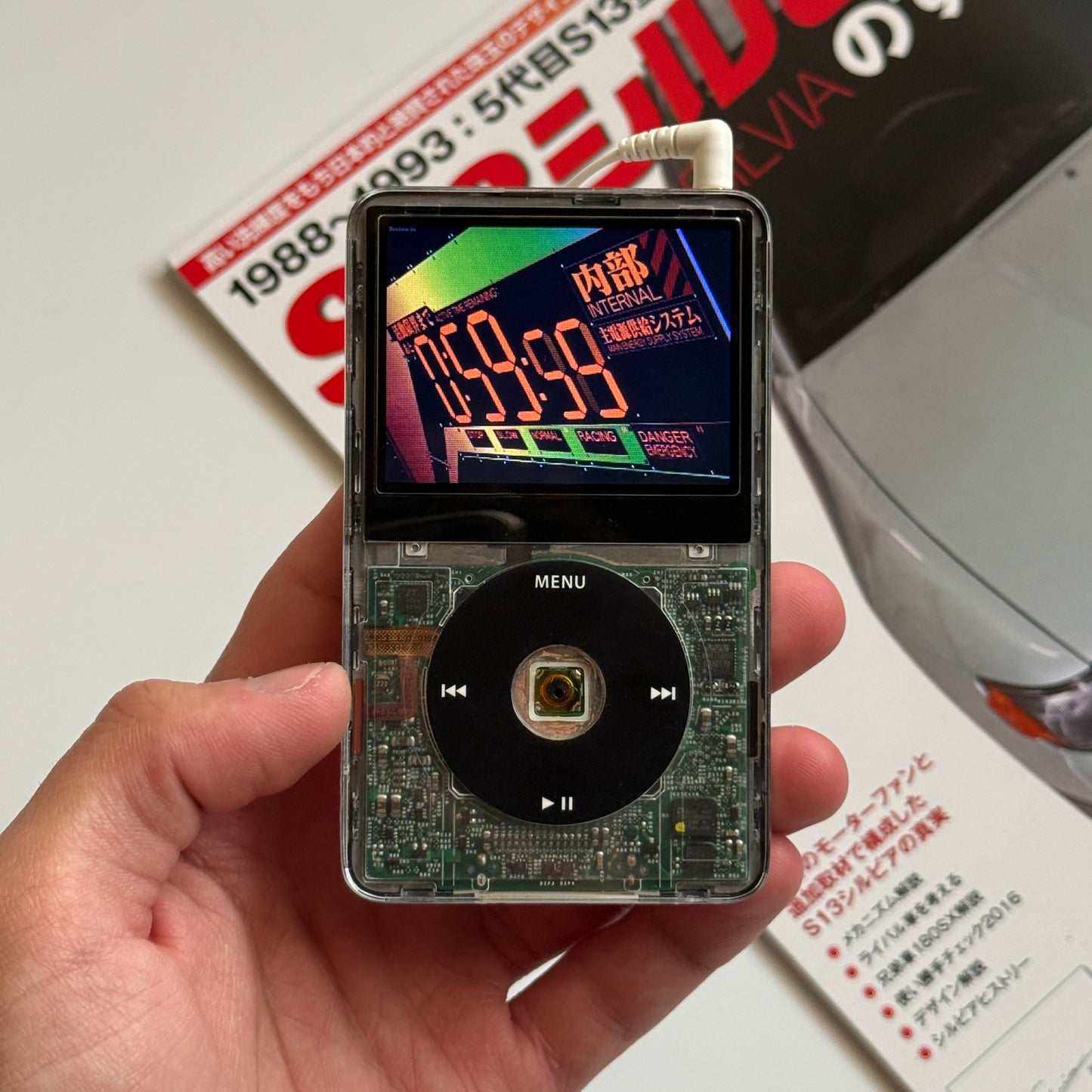 Custom IPod Video 5.5th gen (Clear+Black)